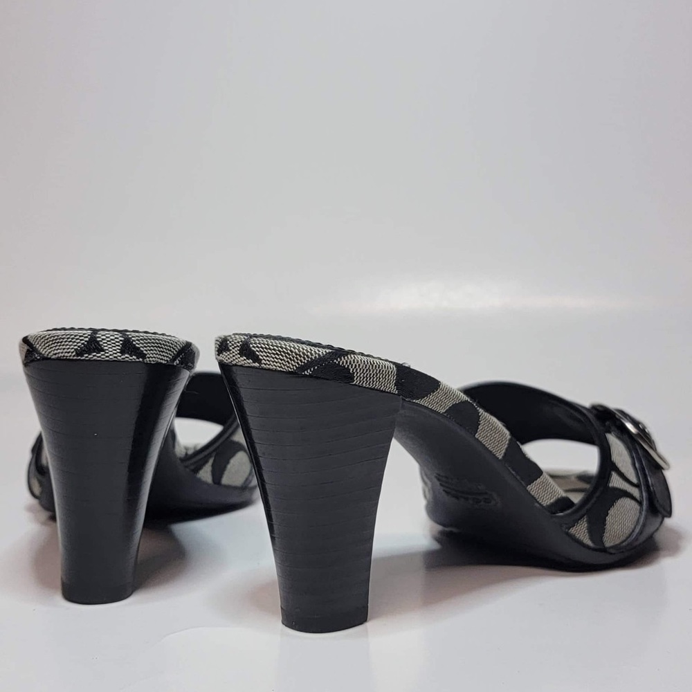 Coach Black and Gray Mules - Picture 7 of 12